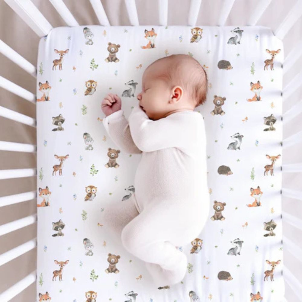 Woodland Animals Cot Sheet by BabyBells